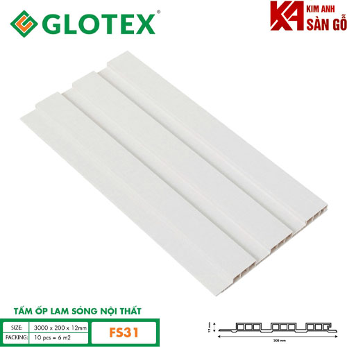 Tấm Ốp Lam 3 Sóng Nội Thất Glotex FS-31